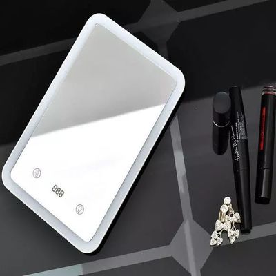 這個電子觸屏平板收納化妝鏡,智能補光,給你化妝加分